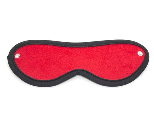 Downy Fetish Play Blindfold Black And Red - - Fancy Dress Ups