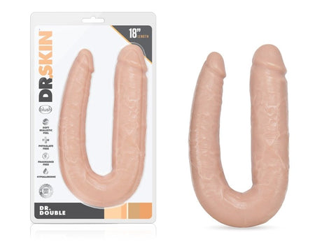 Dr. Skin Dr Double Vanilla Realistic Dildo - Realistic Dildos