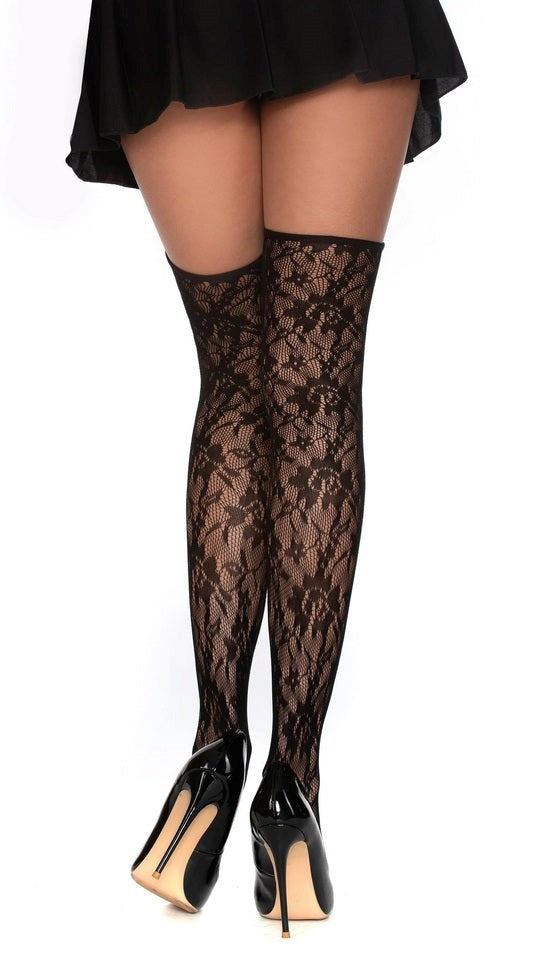 Dreamgirl Opaque Fence-Net Pantyhose - - Hosiery