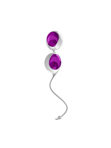 OVO L1 White Lilac Silicone Kegel Balls by Xgen Products - Love Eggs and Kegel Exercisers