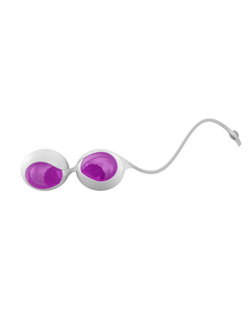 OVO L1 White Lilac Silicone Kegel Balls by Xgen Products - Love Eggs and Kegel Exercisers