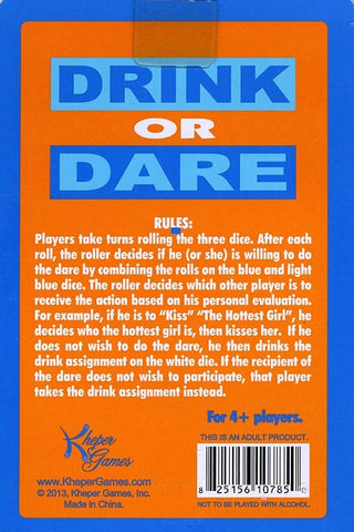 Drink Or Dare Dice Adult Party Game by Kheper Games - Sex Games, Coupons and Tricks