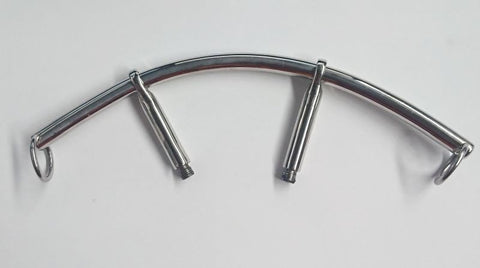 Dual Steel Vaginal Anal Hanger by Hell's Couture - Spreaders and Hangers