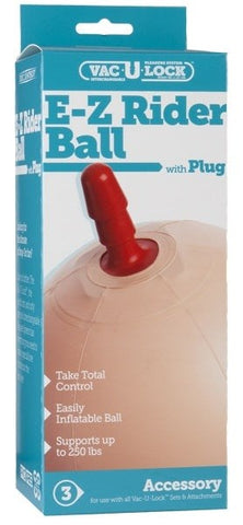 E-Z Rider Ball with Vac-U-Lock Anal Plug by Doc Johnson - Strap On Sextoys