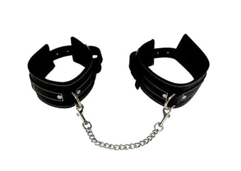 Edge Leather Wrist Restraints by Sportsheets - Cuffs and Restraints