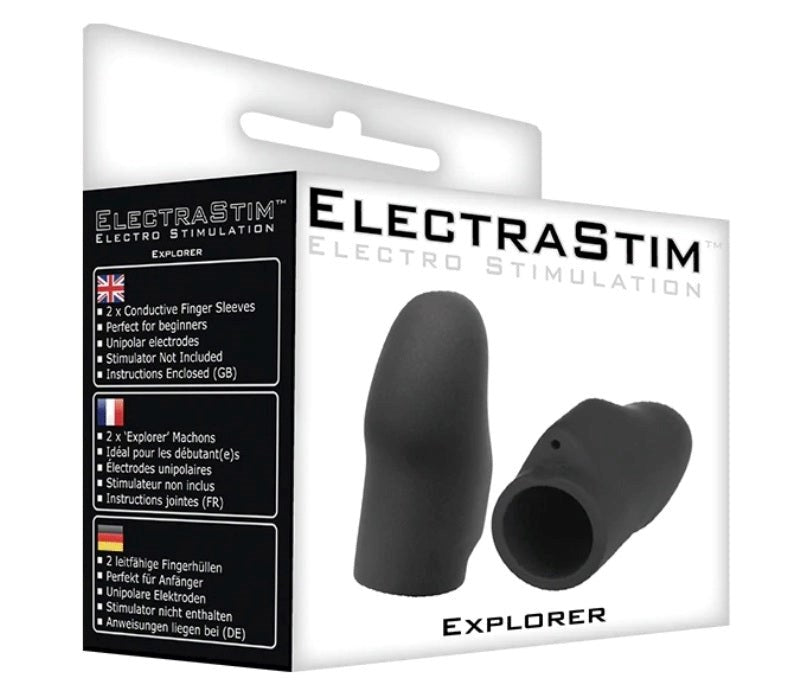 ElectraStim Silicone Noir Explorer Finger Sleeves - - Electro Sex