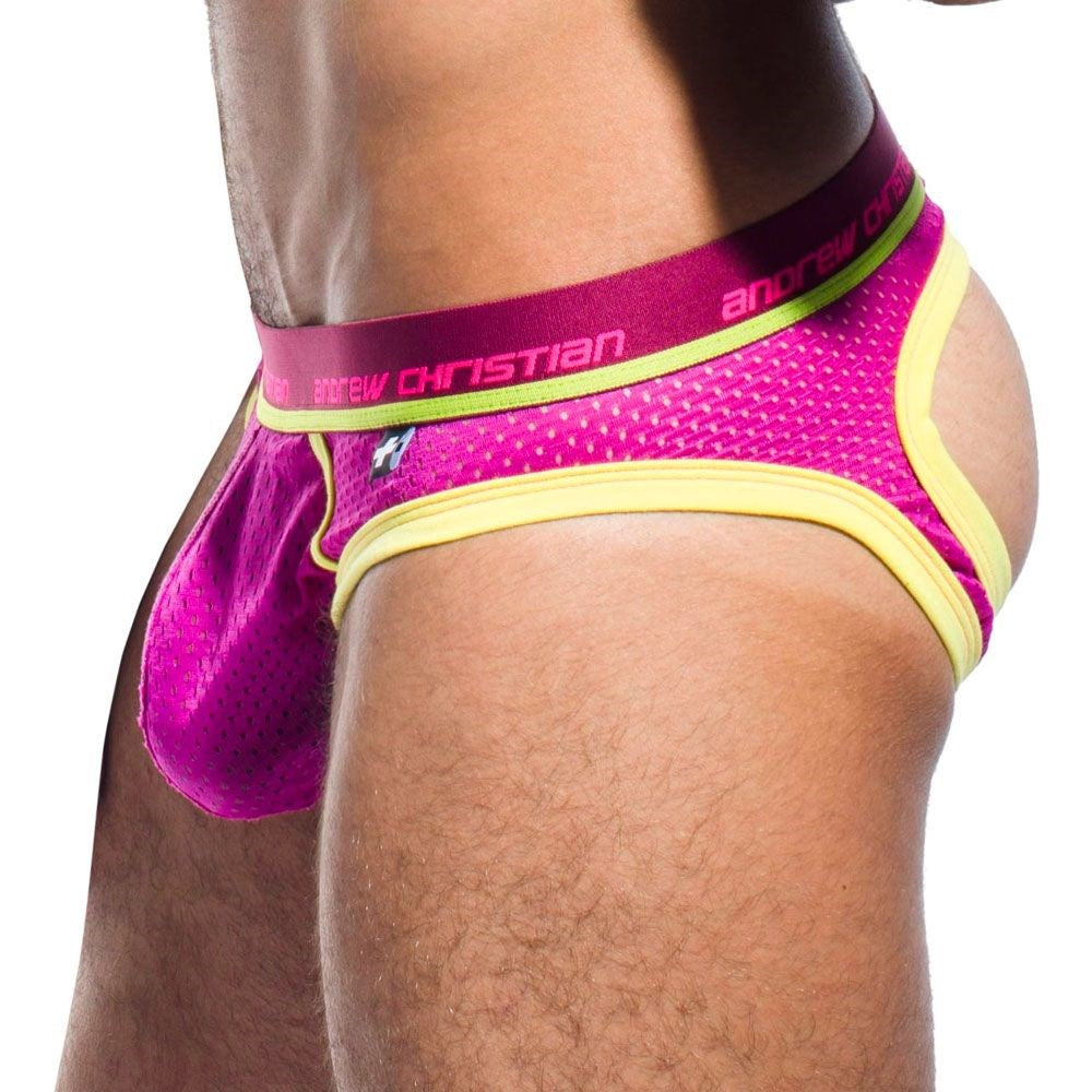 Electric Air Jock With Show-It Tech - Magenta - - Jocks and G-Strings