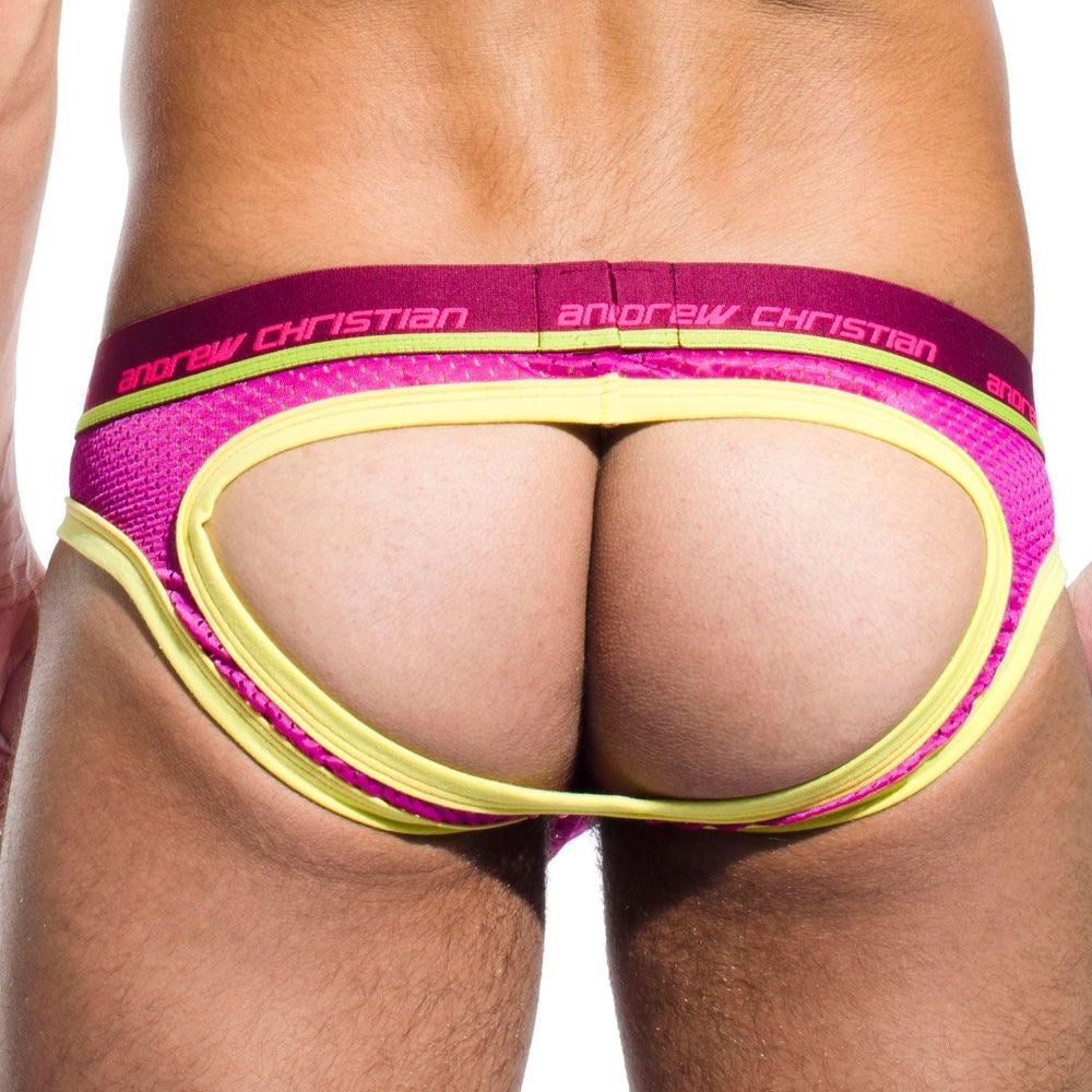 Electric Air Jock With Show-It Tech - Magenta - - Jocks and G-Strings