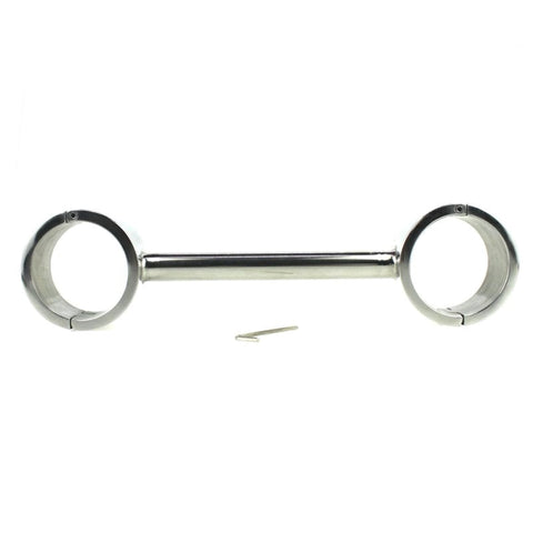 Ellipse Shape Steel Wrist Bar and Cuffs by BDStyle - Spreaders and Hangers