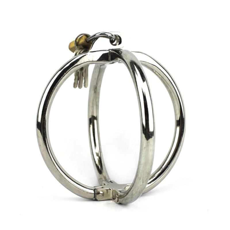 Ellipse Stainless Steel Cross Cuffs - - Collars And Cuffs