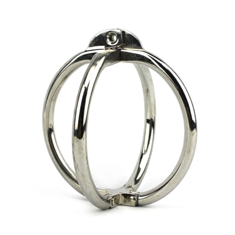 Ellipse Stainless Steel Cross Cuffs - - Collars And Cuffs