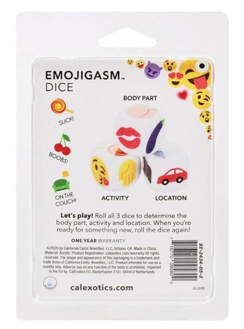 Emojigasm Adult Couples Dice Game by CalExotics - Sex Games, Coupons and Tricks
