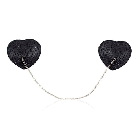 Encrusted Heart Shaped Nipple Pasties by Ella Bidoe - Fancy Dress Ups