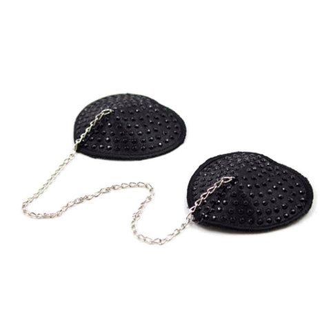 Encrusted Heart Shaped Nipple Pasties by Ella Bidoe - Fancy Dress Ups