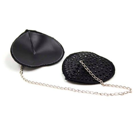 Encrusted Heart Shaped Nipple Pasties by Ella Bidoe - Fancy Dress Ups