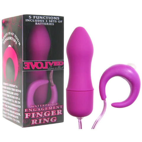 Engagement Finger Ring Vibrator by Evolved - Clit Ticklers and Pulsators