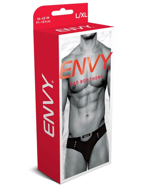 Envy Bad Boy Thong - Black - - Jocks and G-Strings