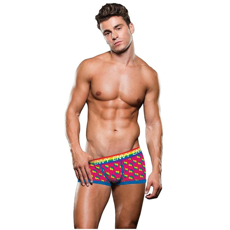 ENVY Rainbow Hearts Trunk - - Mens Briefs And Boxers