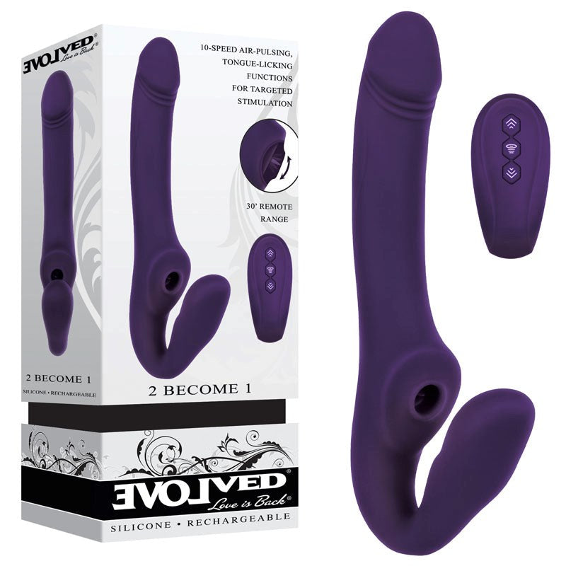 Evolved 2 BECOME 1 Strapless Strap-on - - Strap On Sextoys