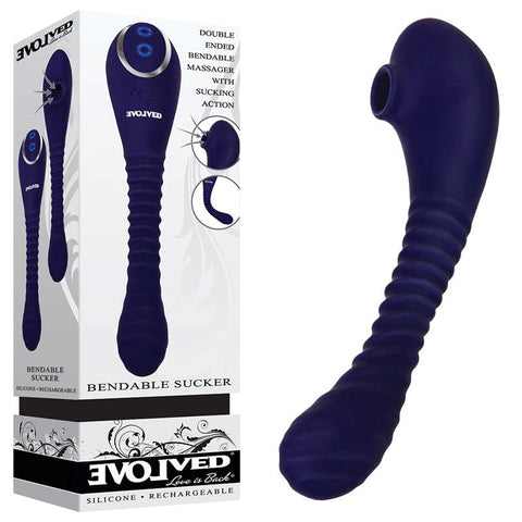 Bendable Dual Stimulation Clitoral Sucker by Evolved - Clit Ticklers and Pulsators
