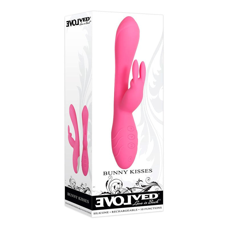 Evolved Bunny Kisses - Pink - - Rabbit Vibrators