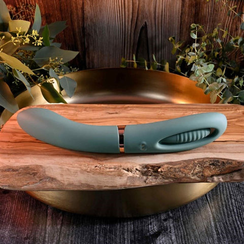 Evolved CHICK FLICK Olive Vibrator with Flicking Tip - G-Spot Vibrators