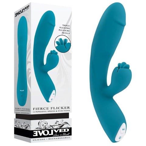 Evolved FIERCE FLICKER Rabbit Flicker Vibrator - Rabbit Vibrators