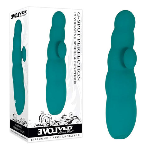G-Spot Perfection Teal Waterproof by Evolved - G-Spot Vibrators