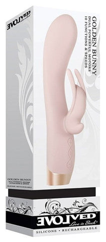 Golden Bunny Vibrator Dual Motor by Evolved - Rabbit Vibrators