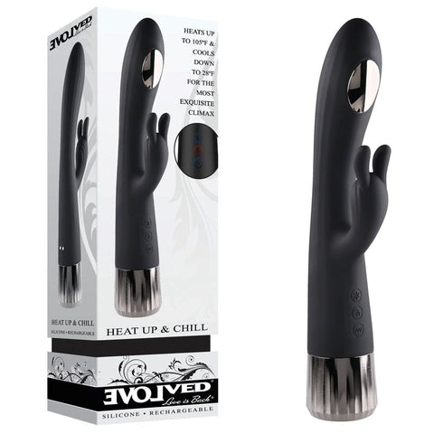 Heat & Chill Silky Rabbit Vibrator by Evolved - Rabbit Vibrators