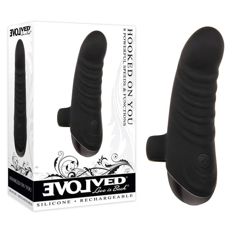 Hooked On You Finger Vibrator by Evolved - Finger and Tongue Vibrators