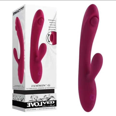 Evolved JAMMIN' G USB Rechargeable Rabbit Vibrator - Rabbit Vibrators