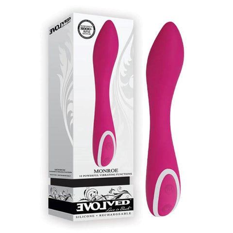 Monroe Pink G-Spot Vibrator Silicone by Evolved - G-Spot Vibrators