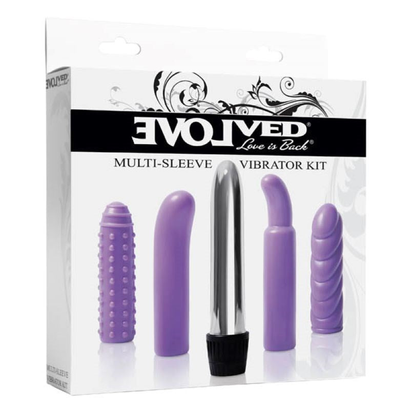 Evolved Multi-Sleeve Vibrator Kit - - Sex Kits