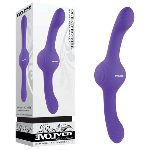 Our Gyro Vibe Purple G-Spot Vibrator Silicone by Evolved - G-Spot Vibrators
