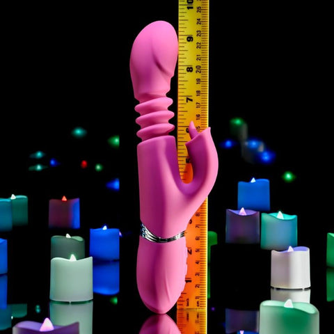 Pink Dragon Rabbit Vibrator by Evolved Novelties - Rabbit Vibrators