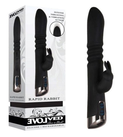 Rapid Rabbit Rechargeable Vibrator by Evolved Novelties - Rabbit Vibrators