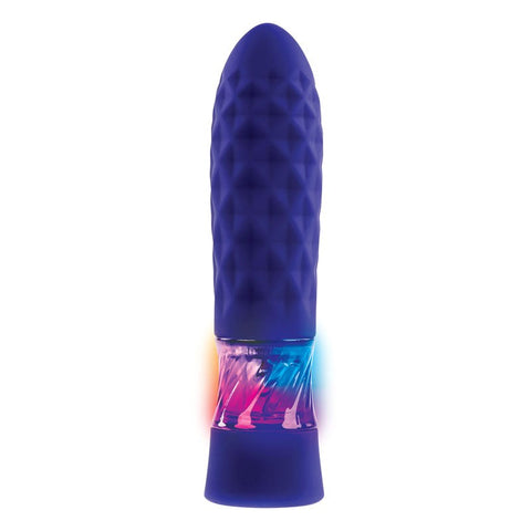 Raver Disco Mini Vibe Blue Rechargeable by Evolved - Mini & Slim Vibrators