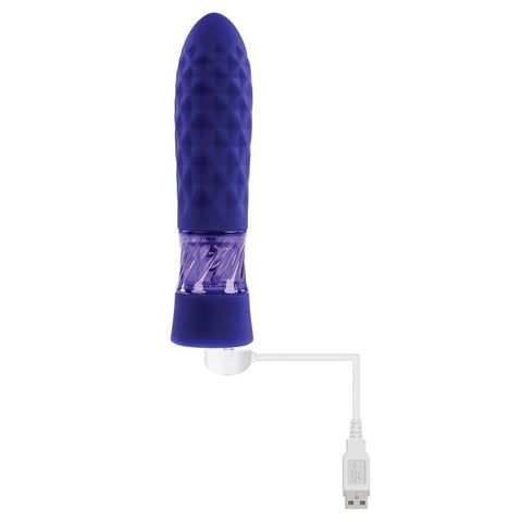 Raver Disco Mini Vibe Blue Rechargeable by Evolved - Mini & Slim Vibrators