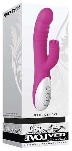 Rockin' G Dual Stimulation Rabbit Vibe by Evolved - Rabbit Vibrators