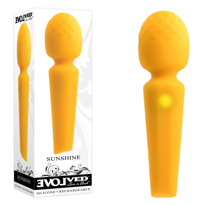 Evolved Sunshine Massage Wand - Yellow - - Body Wands