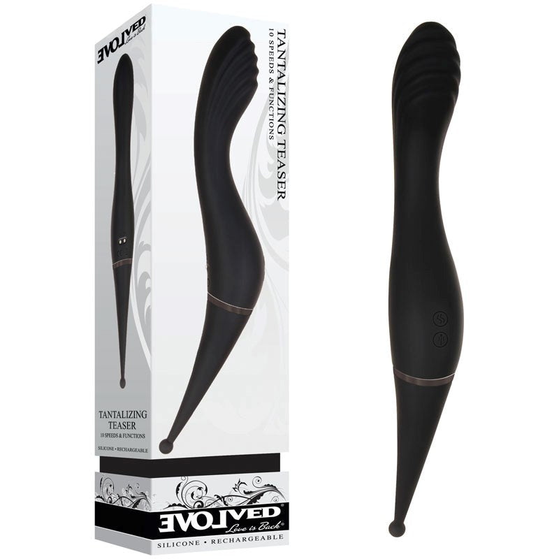 Evolved Tantalizing Teaser Dual Vibrator - Black - - G-Spot Vibrators