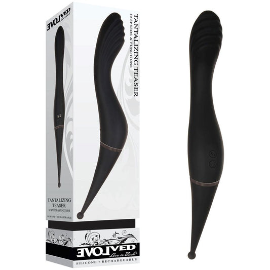Evolved Tantalizing Teaser Dual Vibrator - Black - - G-Spot Vibrators