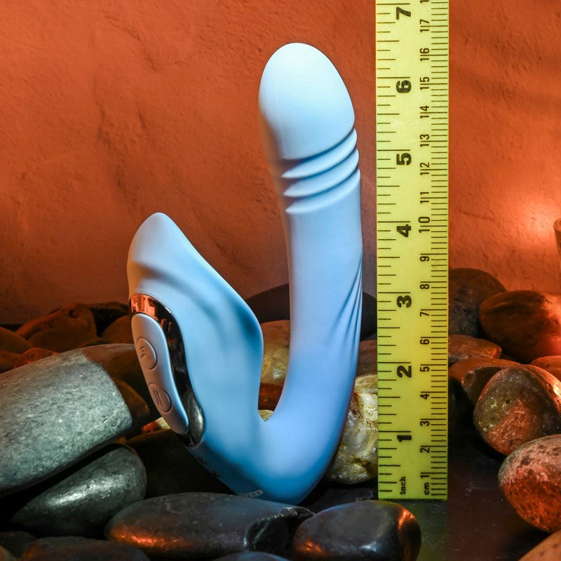 Evolved Tap & Thrust - Blue - - G-Spot Vibrators