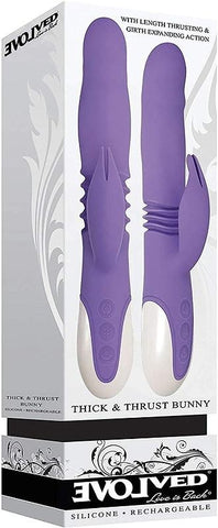 Thick And Thrust Bunny Rabbit Vibrator by Evolved - Rabbit Vibrators