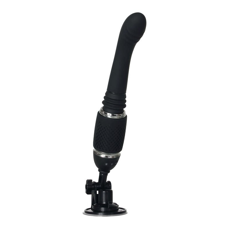 Evolved Thrust & Go Rechargeable Vibrator - Black - - G-Spot Vibrators