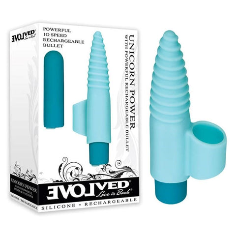 Unicorn Power Finger Stimulator by Evolved - Finger and Tongue Vibrators