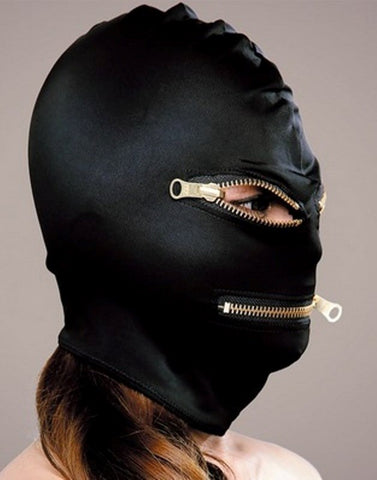 Microfiber Zipper Mask by Execute Lingerie - Masks And Blindfolds