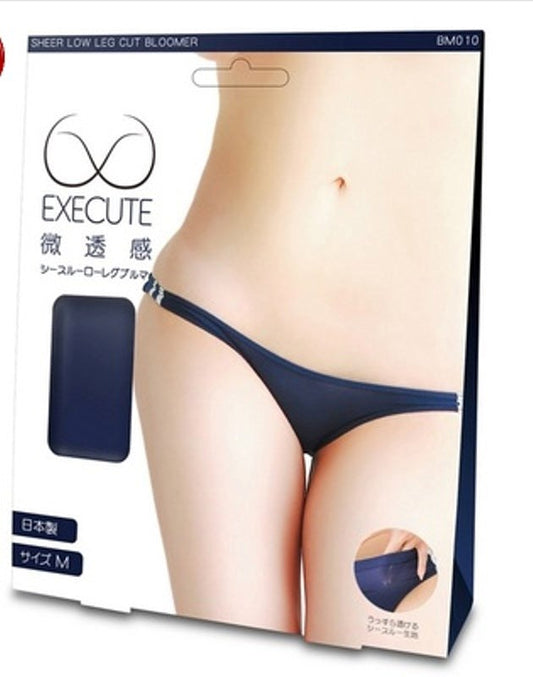 EXECUTE Sheer Low Leg Cut Bloomer - - Her Fetish