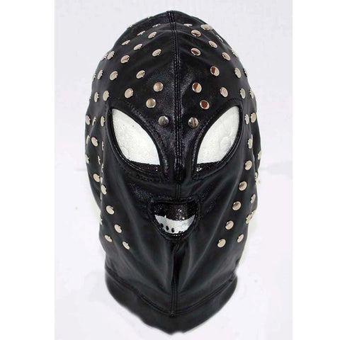 Extreme Leather Studded Bondage Hood by BDStyle - Bondage Hoods
